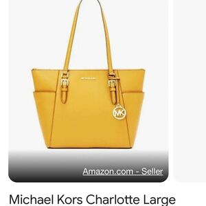 Michael Kors Charlotte Large Tote yellow